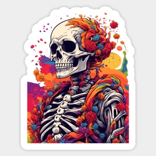 Rainbow Skeleton 3 Sticker